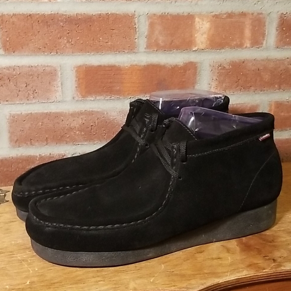 Clarks Wallabees Black Suede Men's Size 11 - Picture 3 of 10